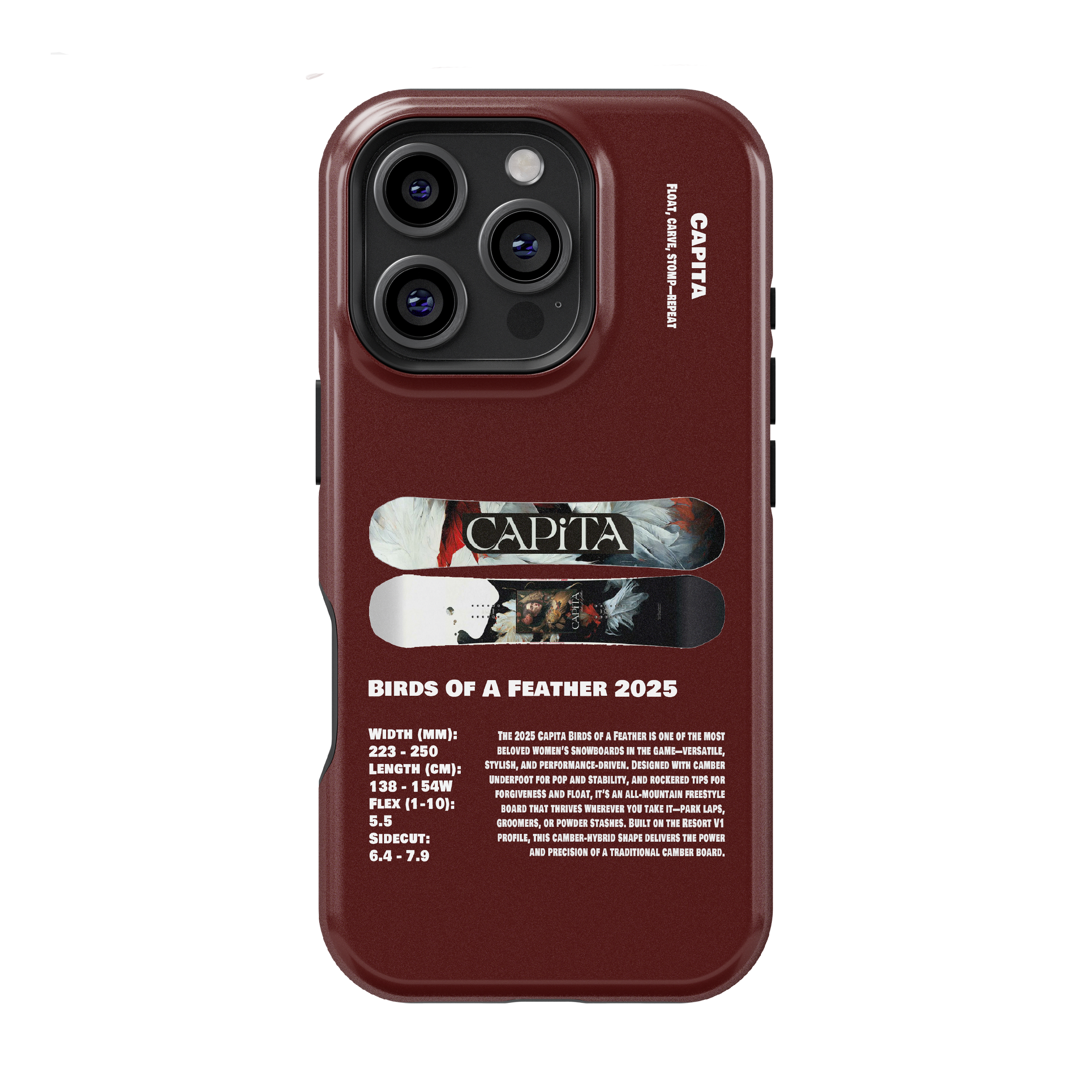 Capita Birds Of A Feather 2025 Snowboard Phone Case