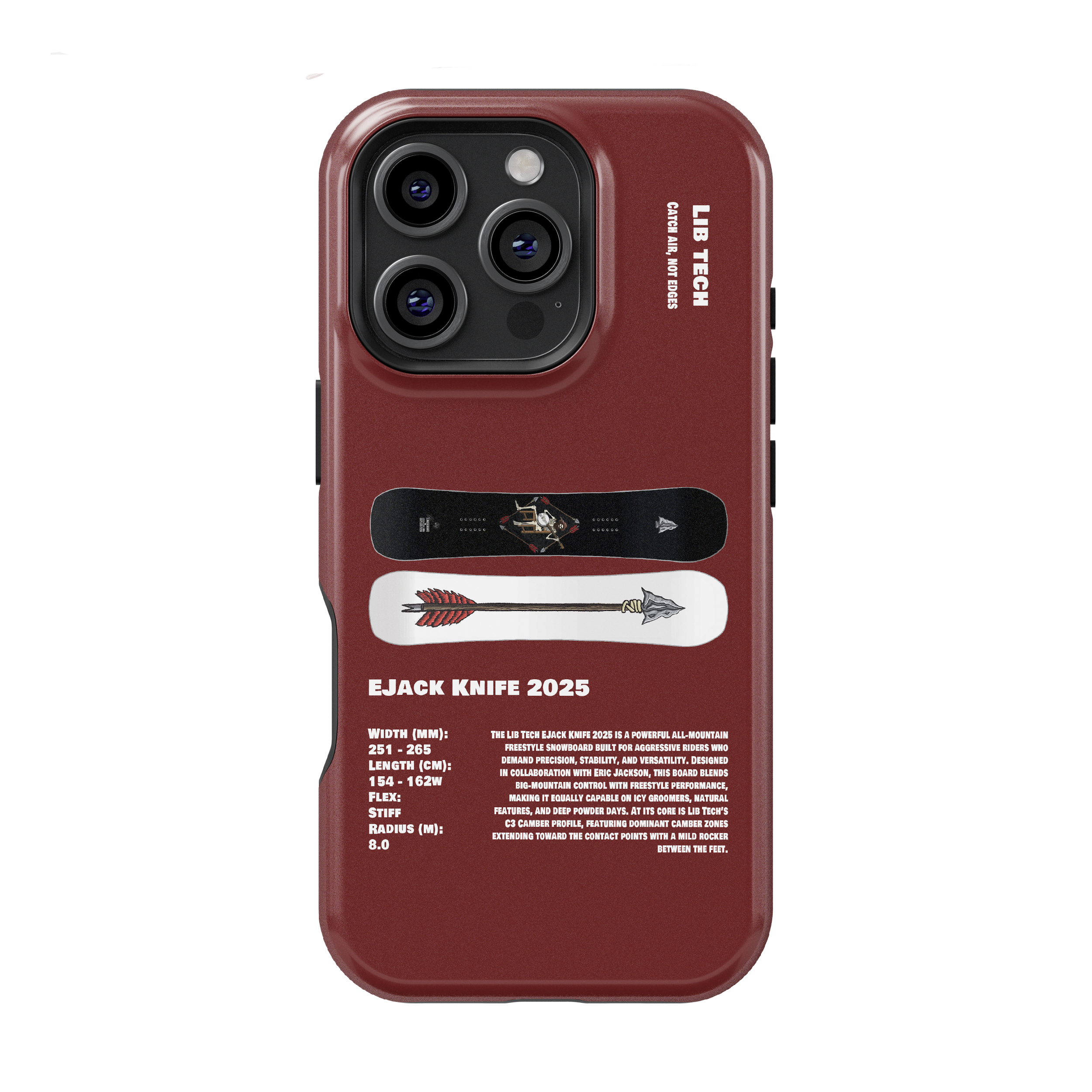 Lib Tech EJack Knife 2025 Snowboard Phone Case