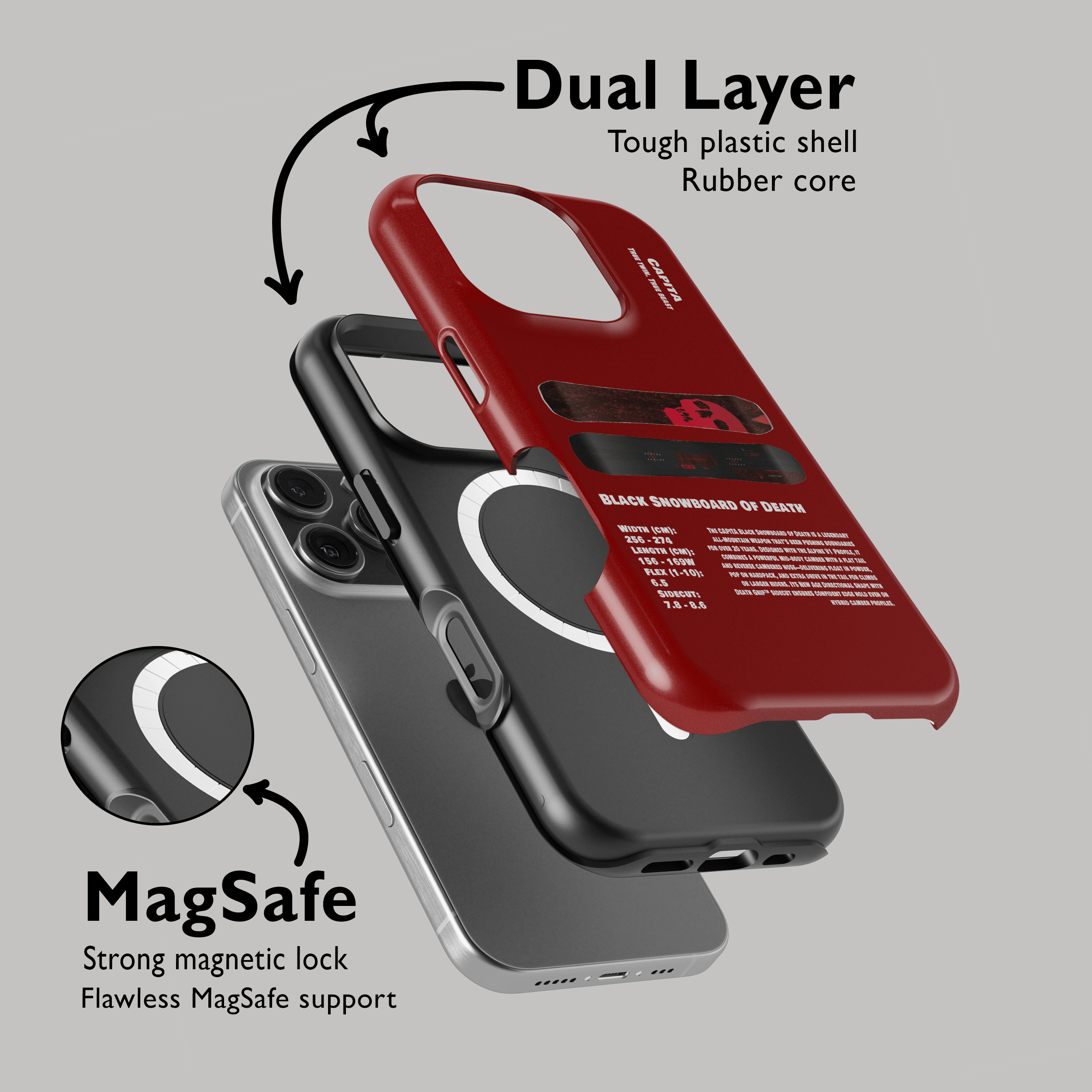 Capita Mega Death Snowboard Handyhülle