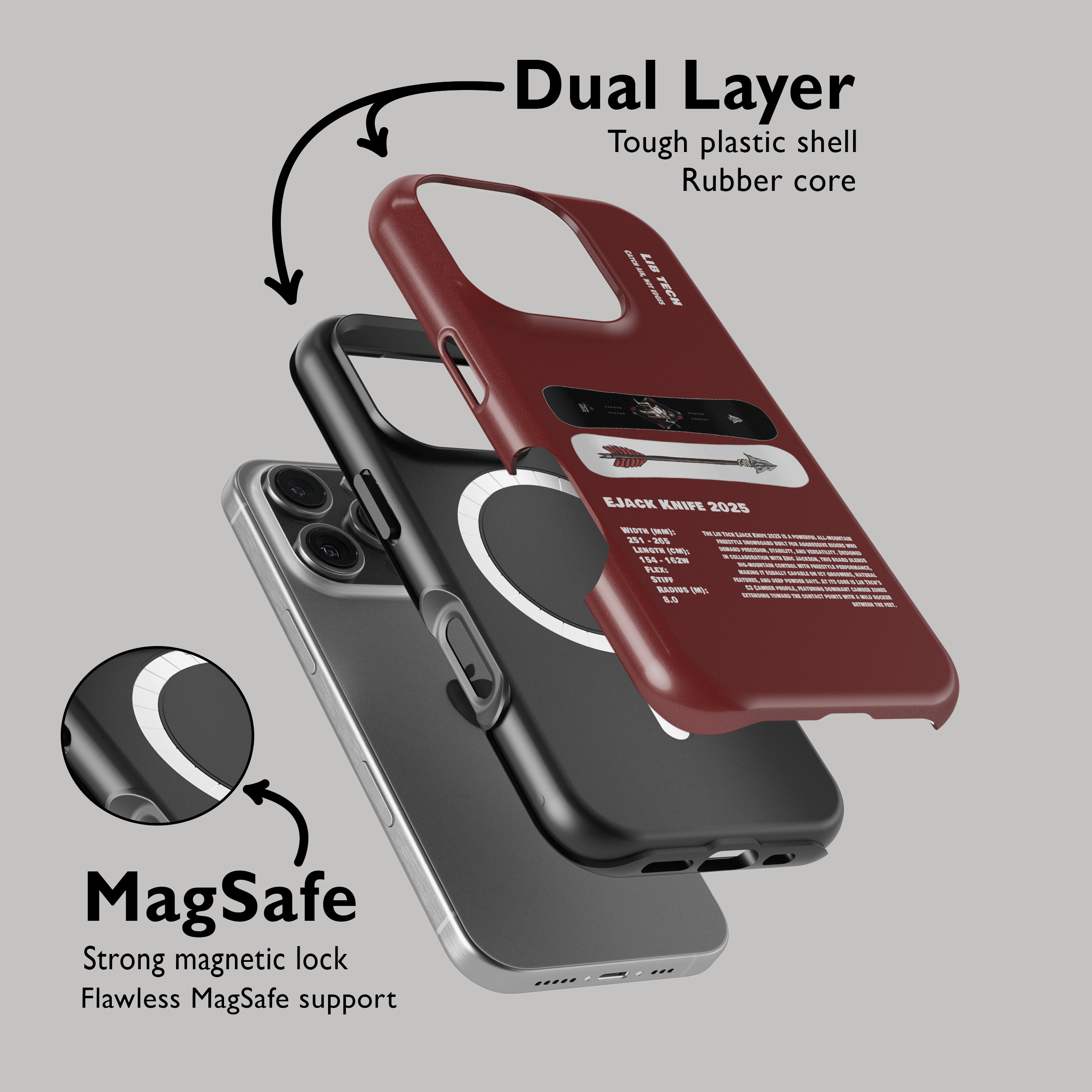 Lib Tech EJack Knife 2025 Snowboard Phone Case