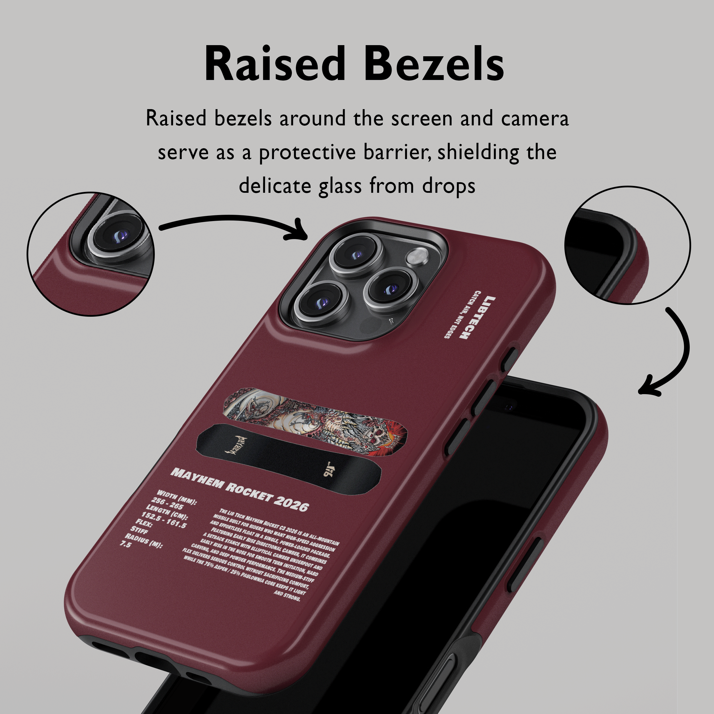 Lib Tech Mayhem Rocket 2026 Snowboard Phone Case
