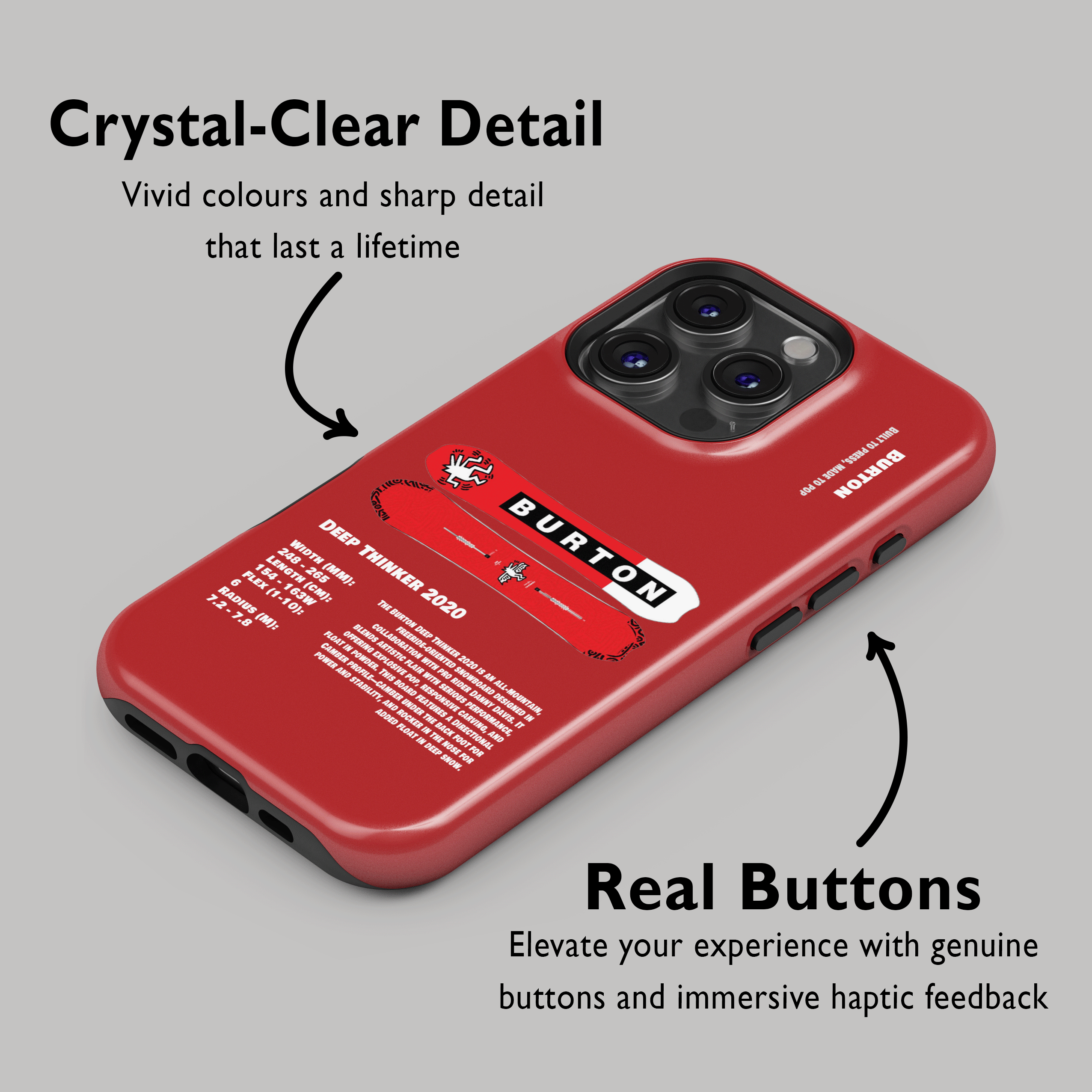 Étui de téléphone pour snowboard Burton Process Camber 2026