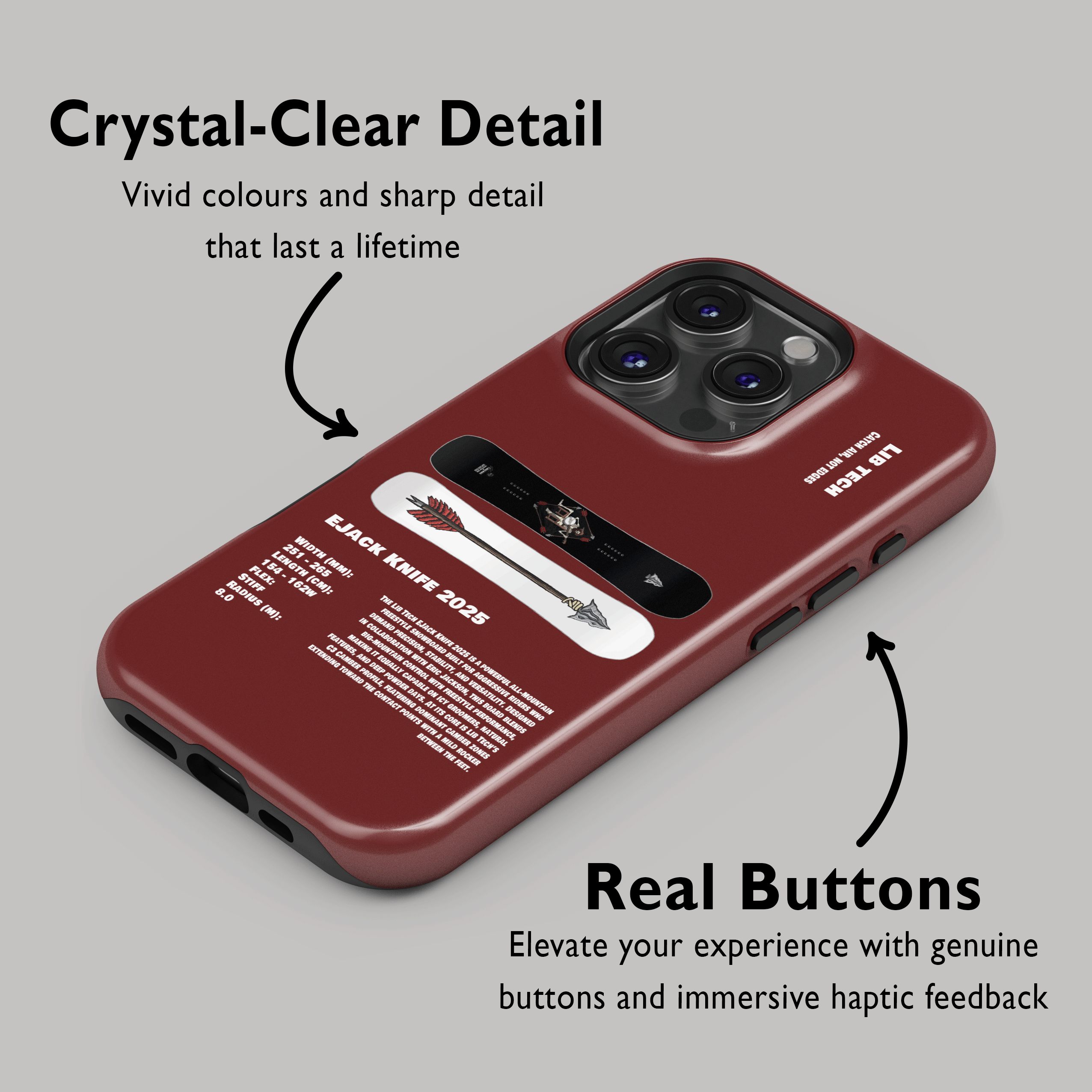 Lib Tech EJack Knife 2025 Snowboard Phone Case