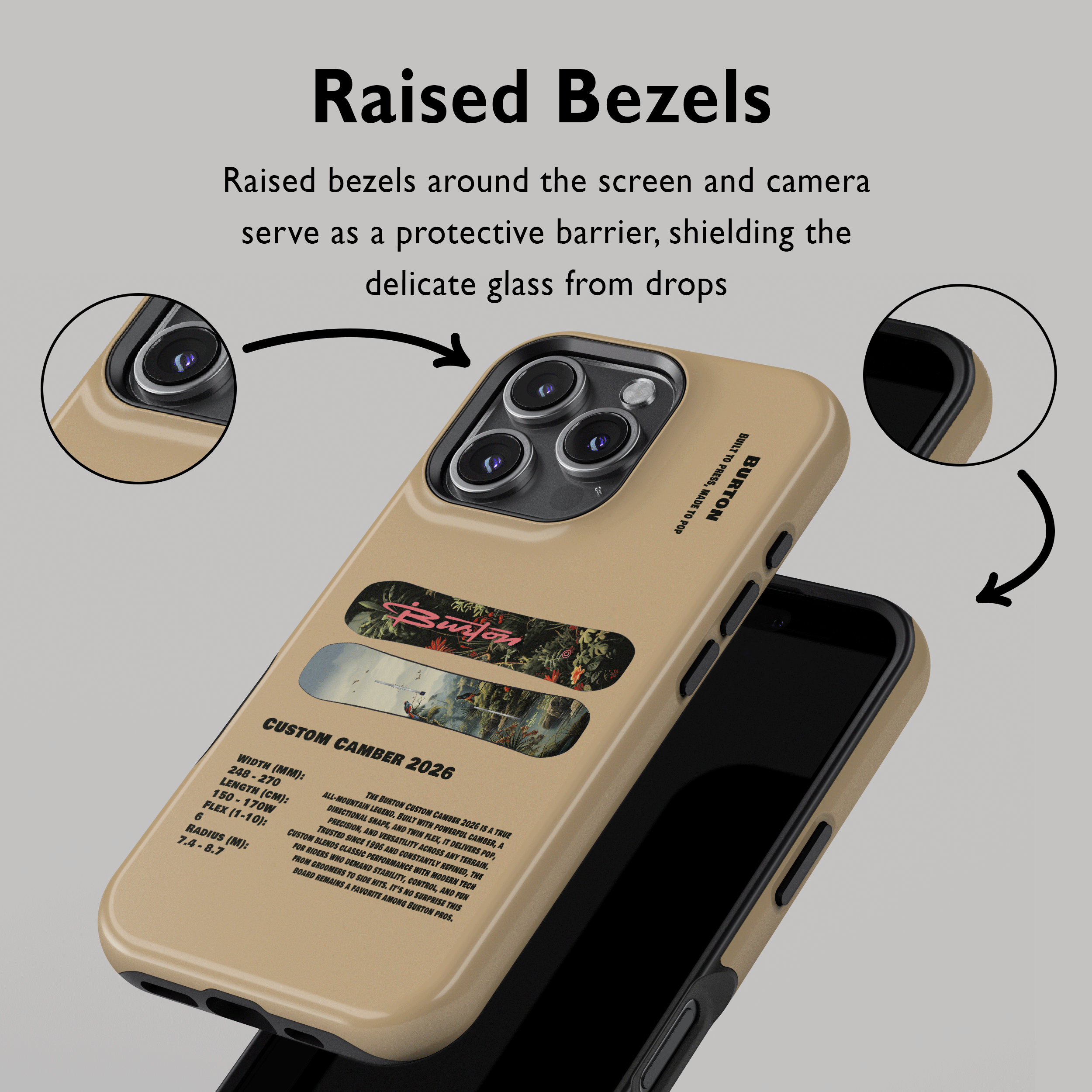 Étui de téléphone pour snowboard Burton Process Camber 2026