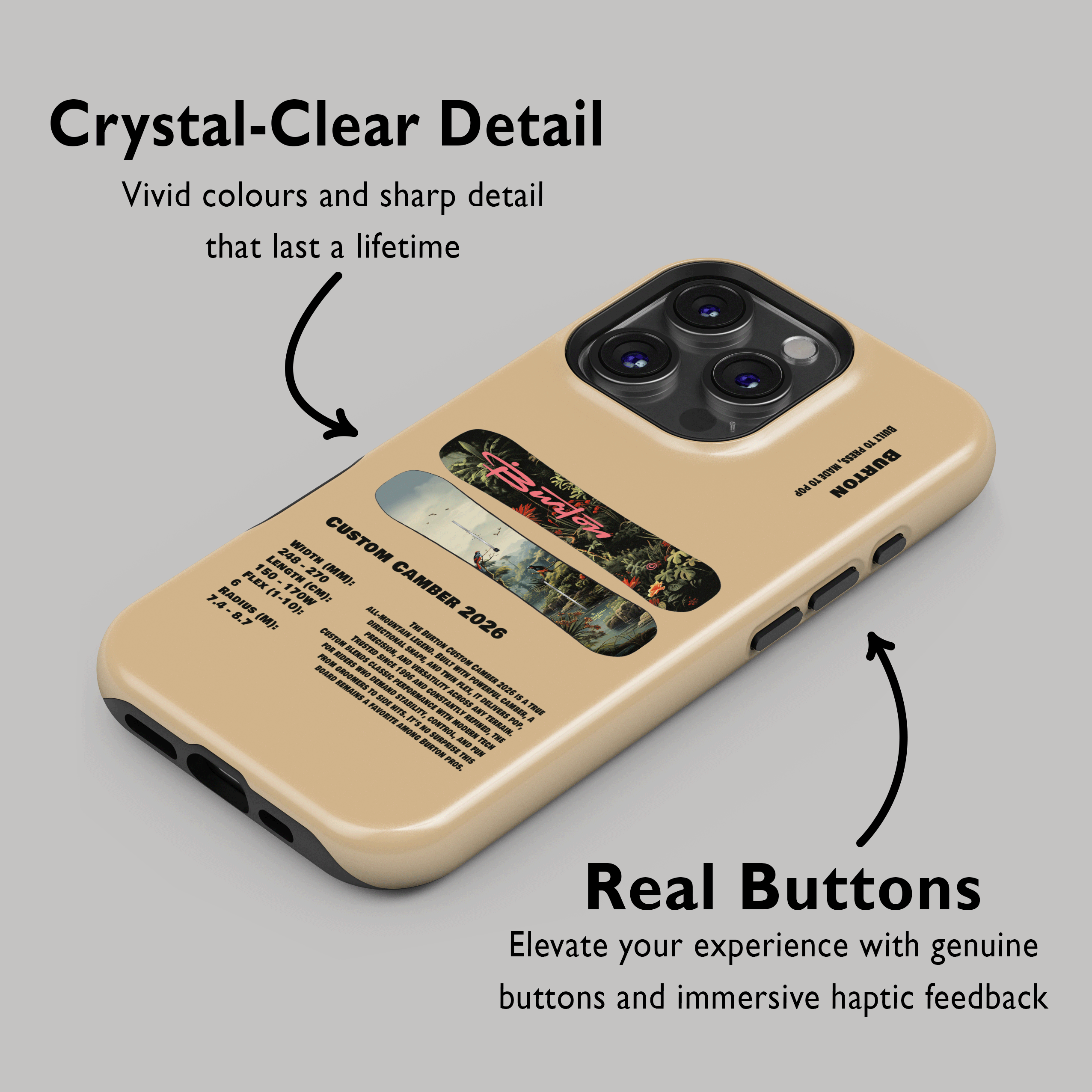 Étui de téléphone pour snowboard Burton Process Camber 2026