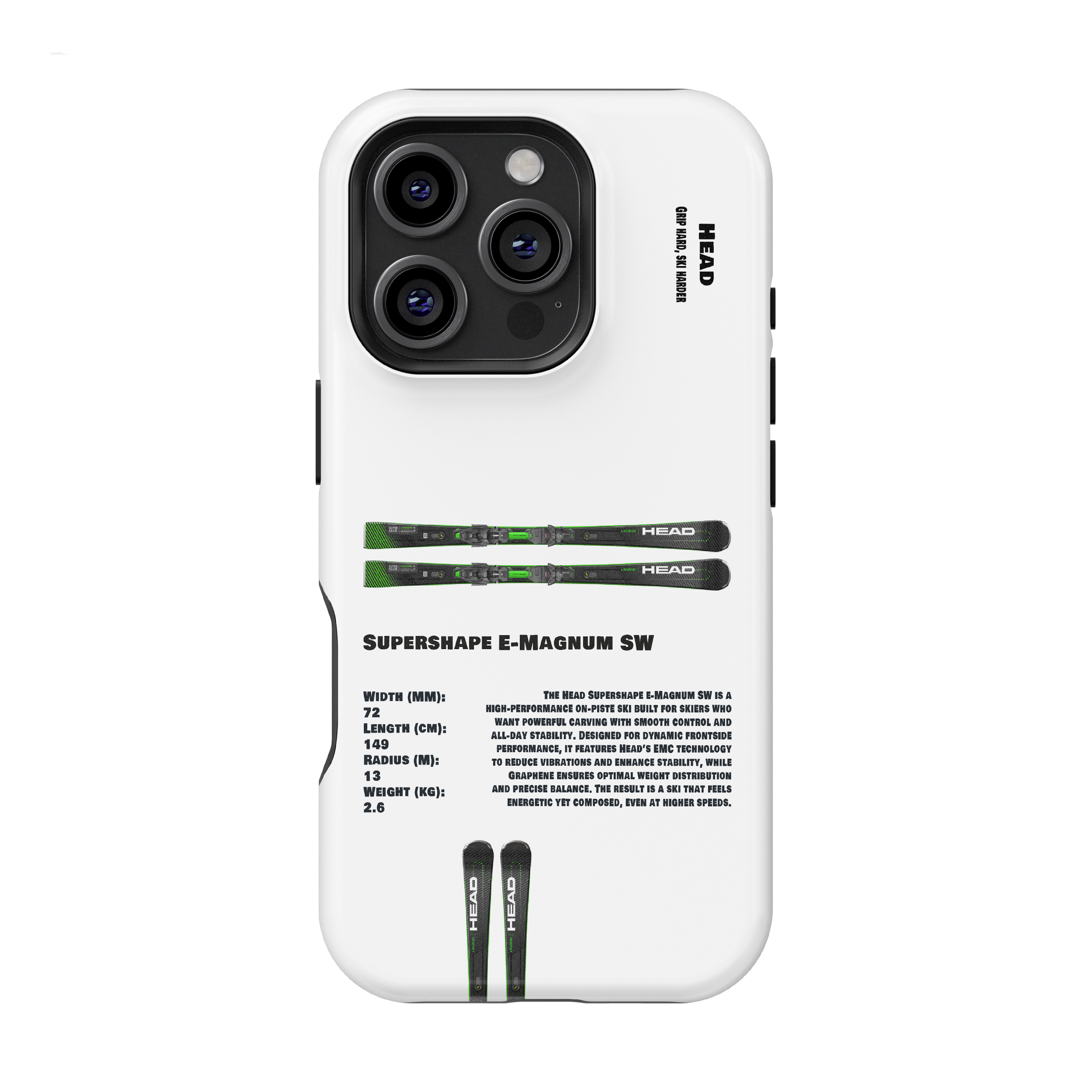 Head Supershape EMagnum SW Ski Phone Case