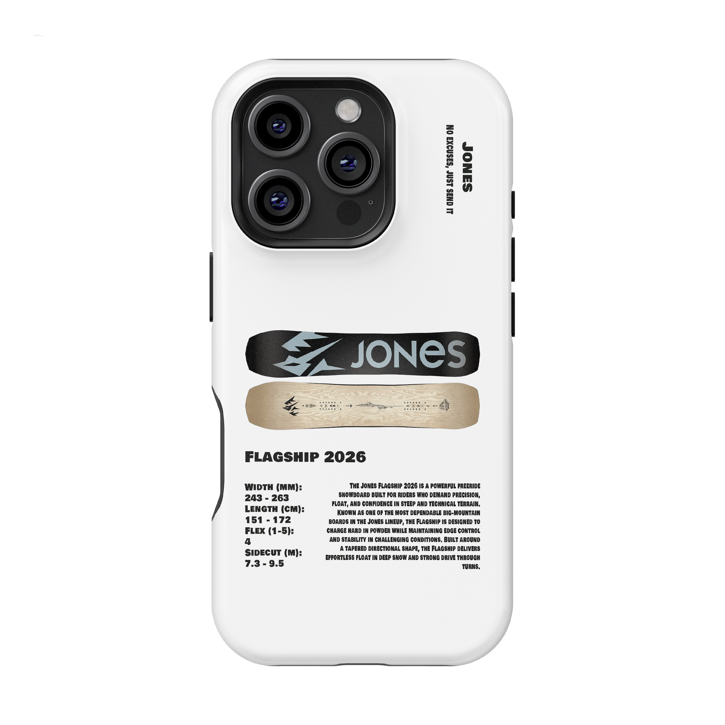 Jones Flagship 2026 Snowboard Phone Case