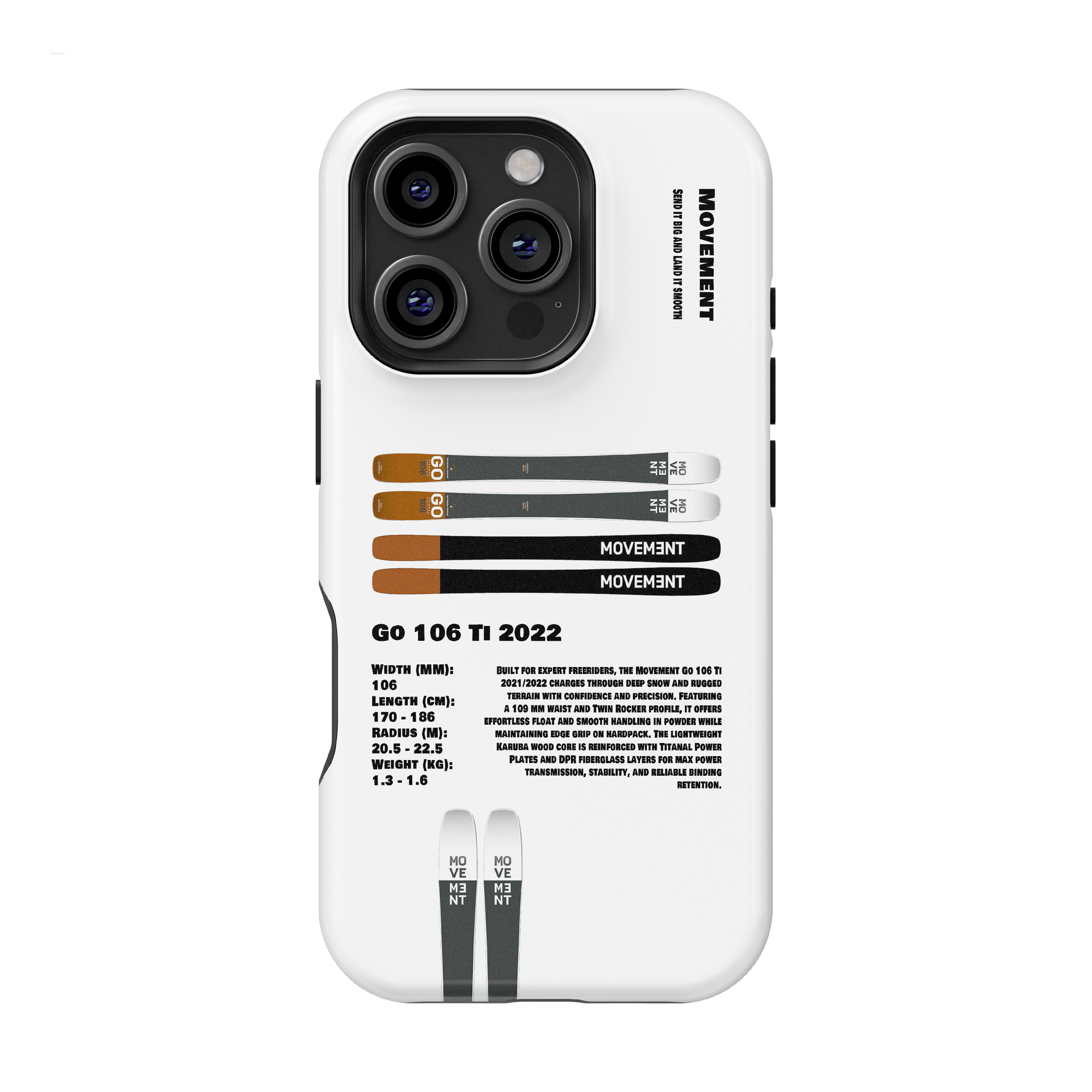 Movement Go 106 Ti 2022 Ski Phone Case