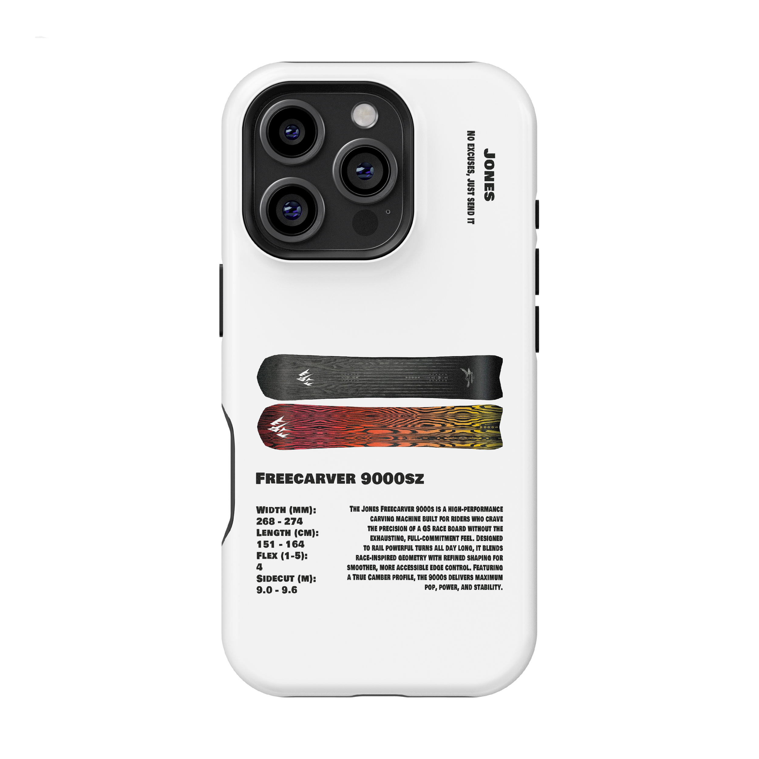 Jones Freecarver 9000s Snowboard Phone Case