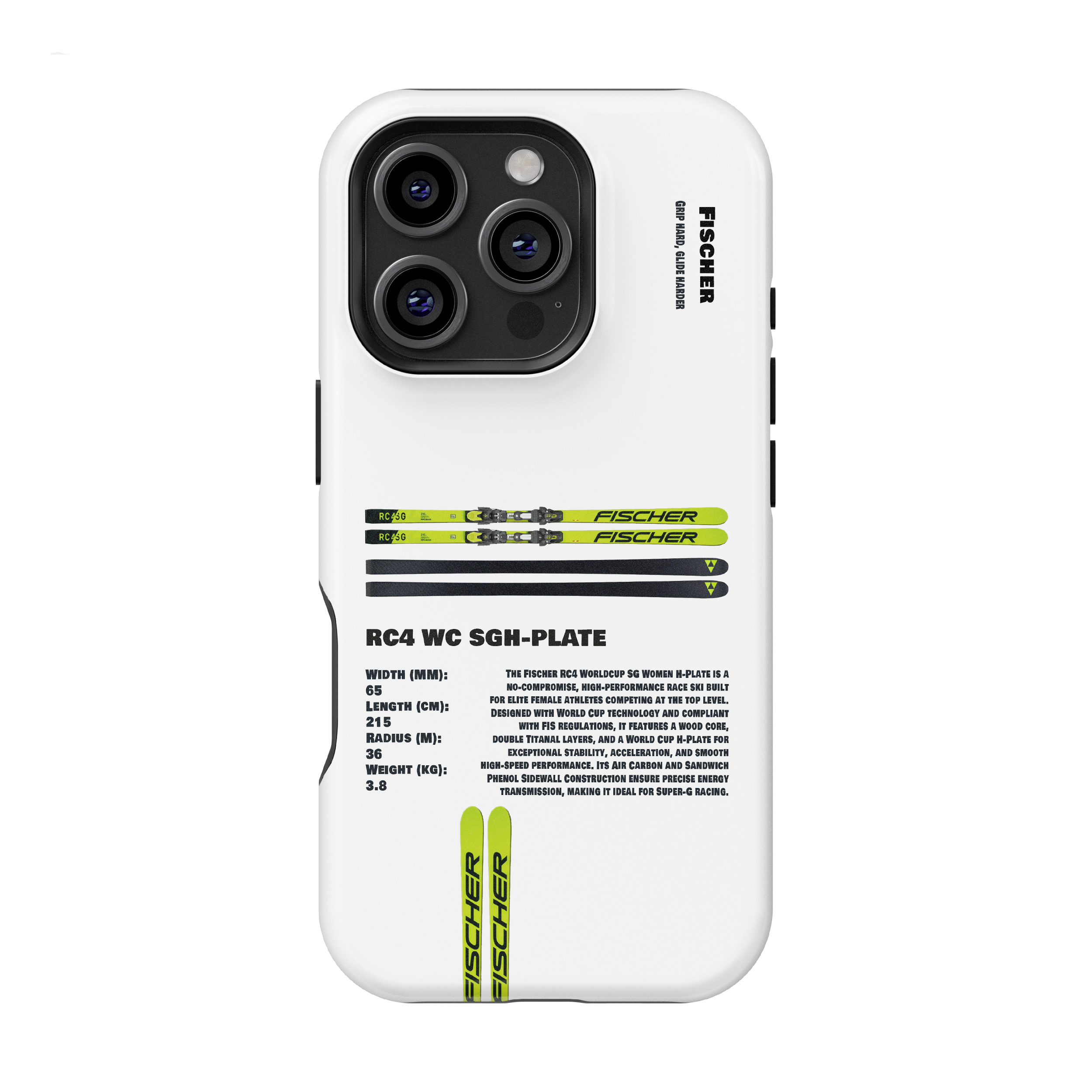 Fischer RC4 WORLDCUP SG HPLATE Ski Phone Case