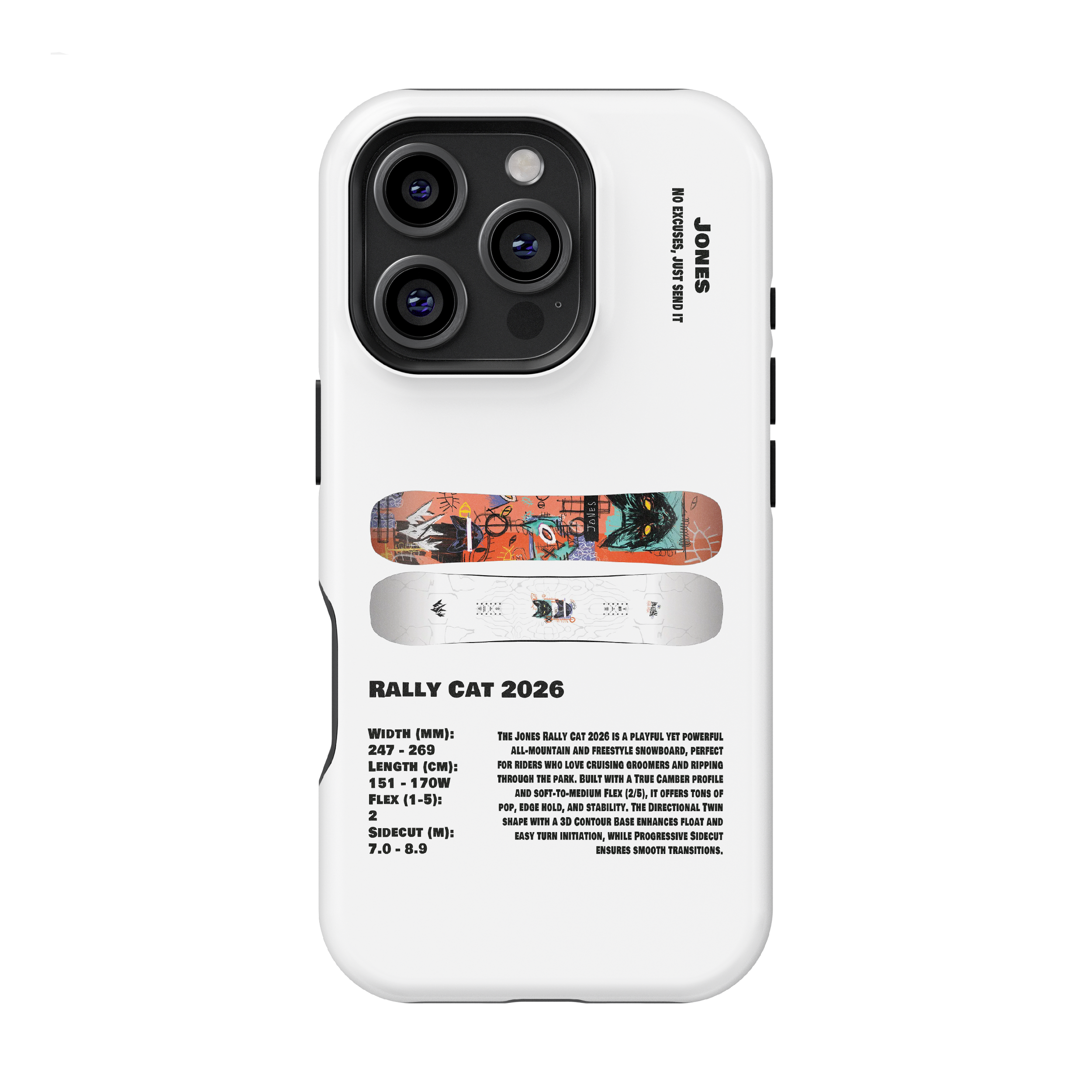Jones Rally Cat 2026 Snowboard Phone Case