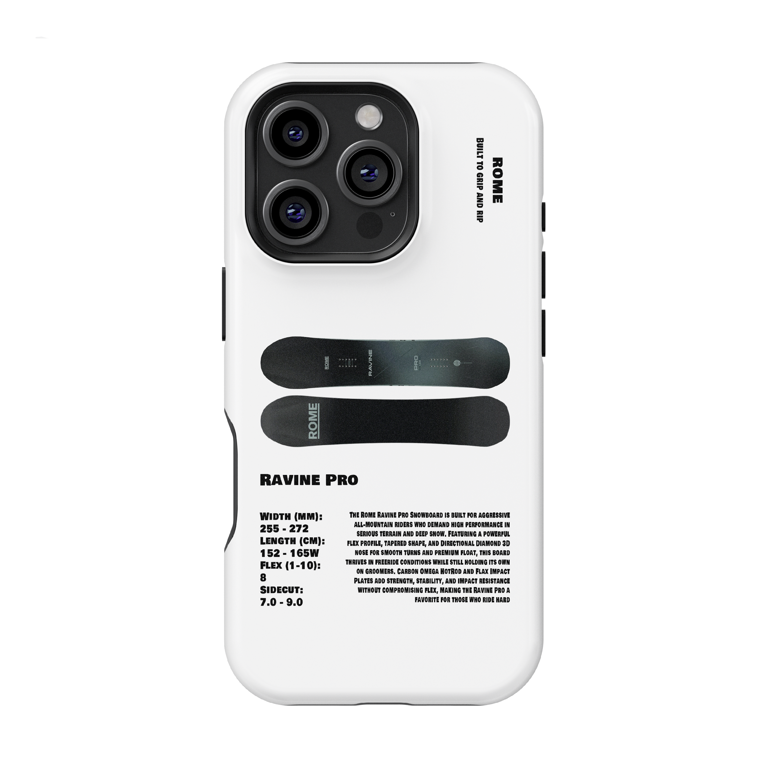 Étui de téléphone Rome Blur Snowboard