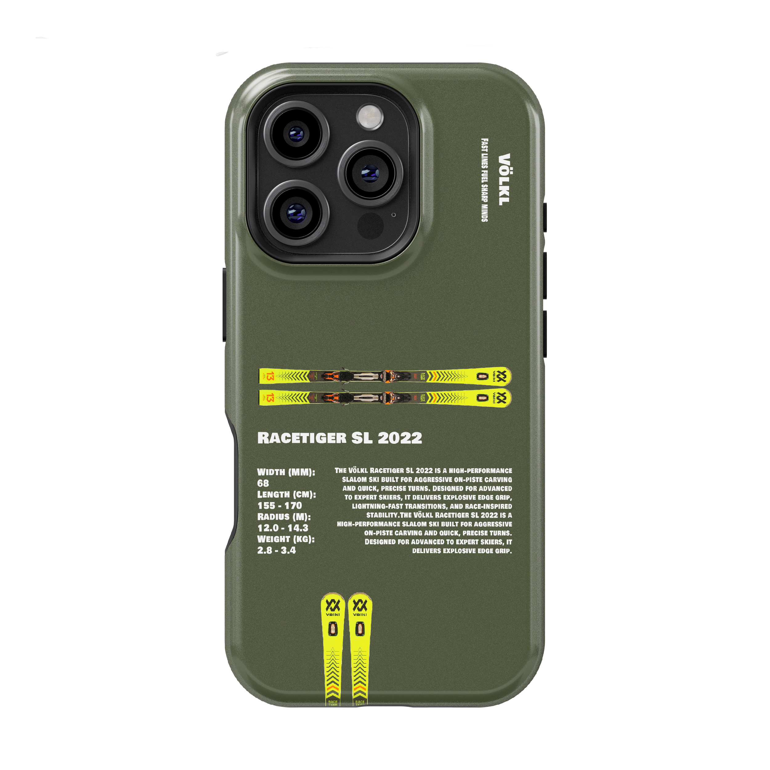 Volkl Racetiger SL 2022 Ski Phone Case