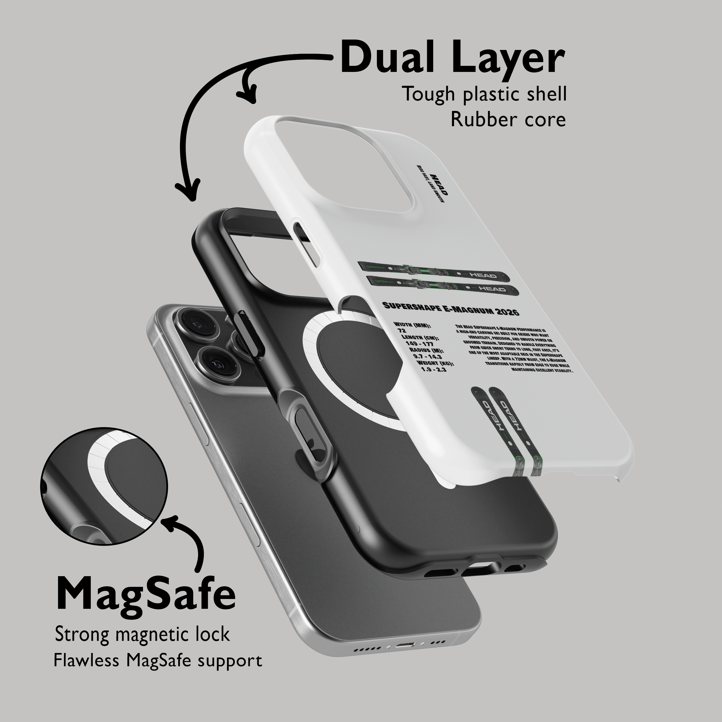Head Supershape eMagnum Performance Ski Phone Case
