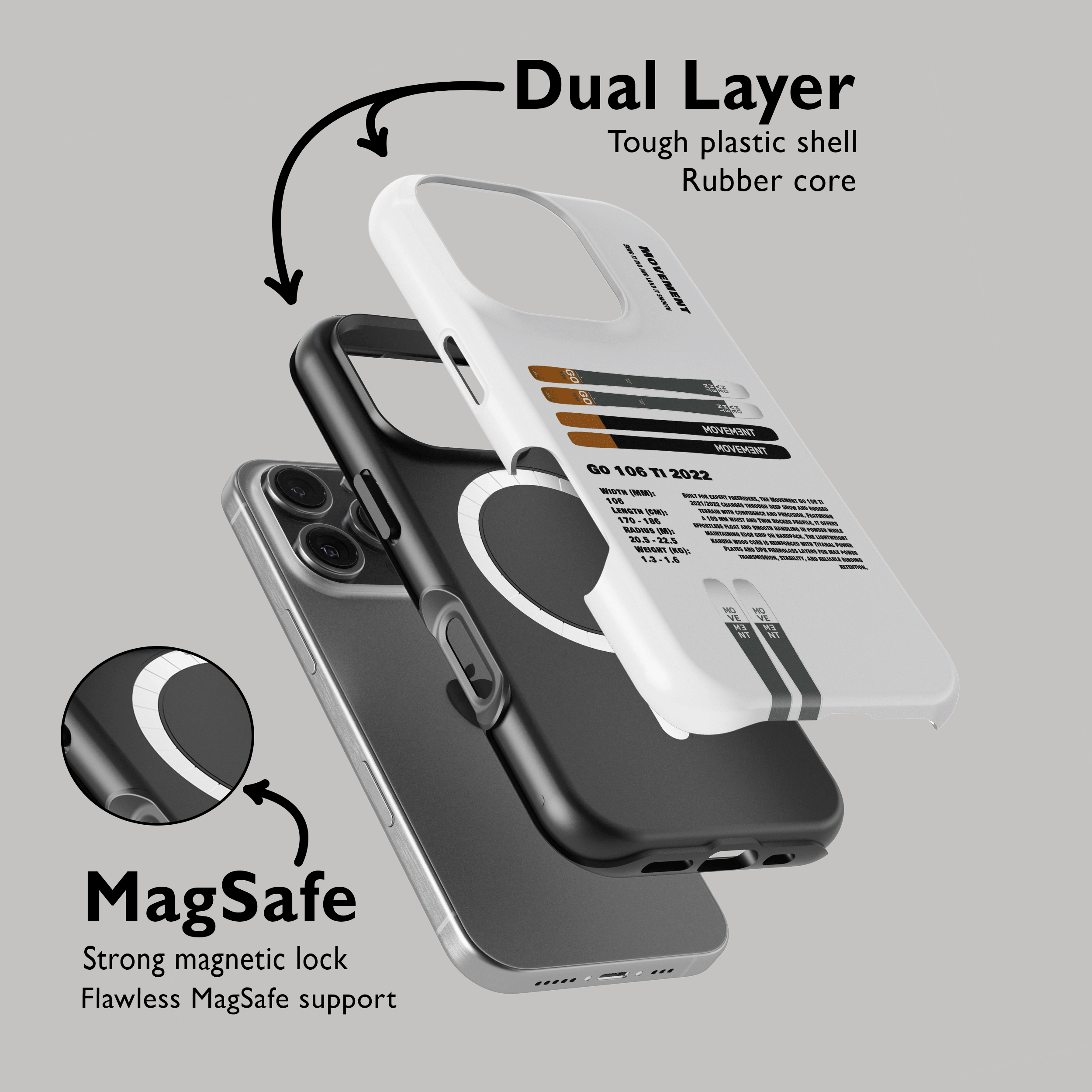 Movement Go 106 Ti 2022 Ski Phone Case