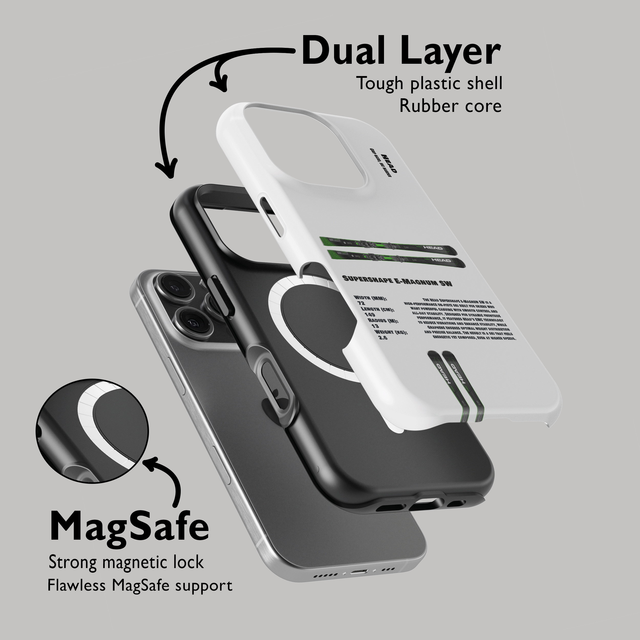 Head Supershape EMagnum SW Ski Phone Case