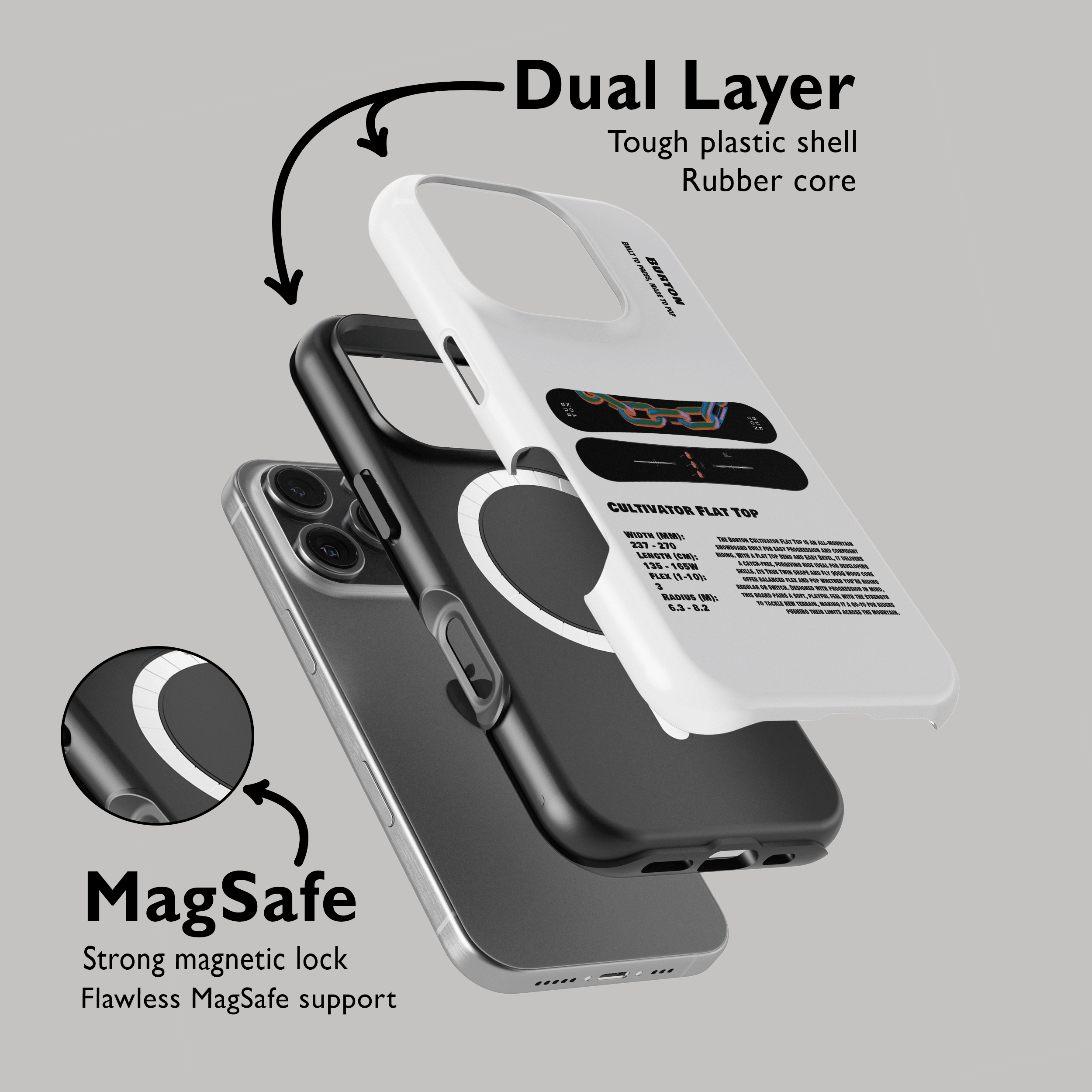 Étui de téléphone pour snowboard Burton Process Camber 2026