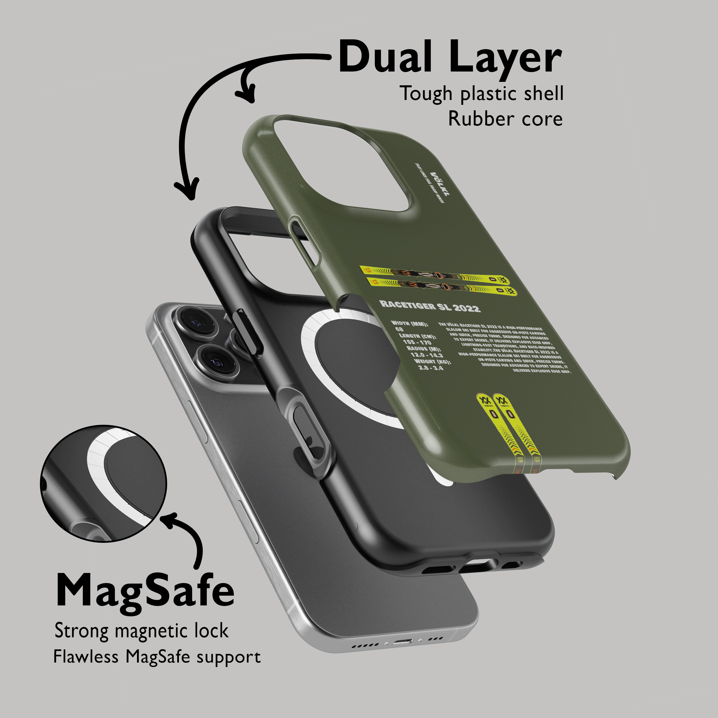 Volkl Racetiger SL 2022 Ski Phone Case