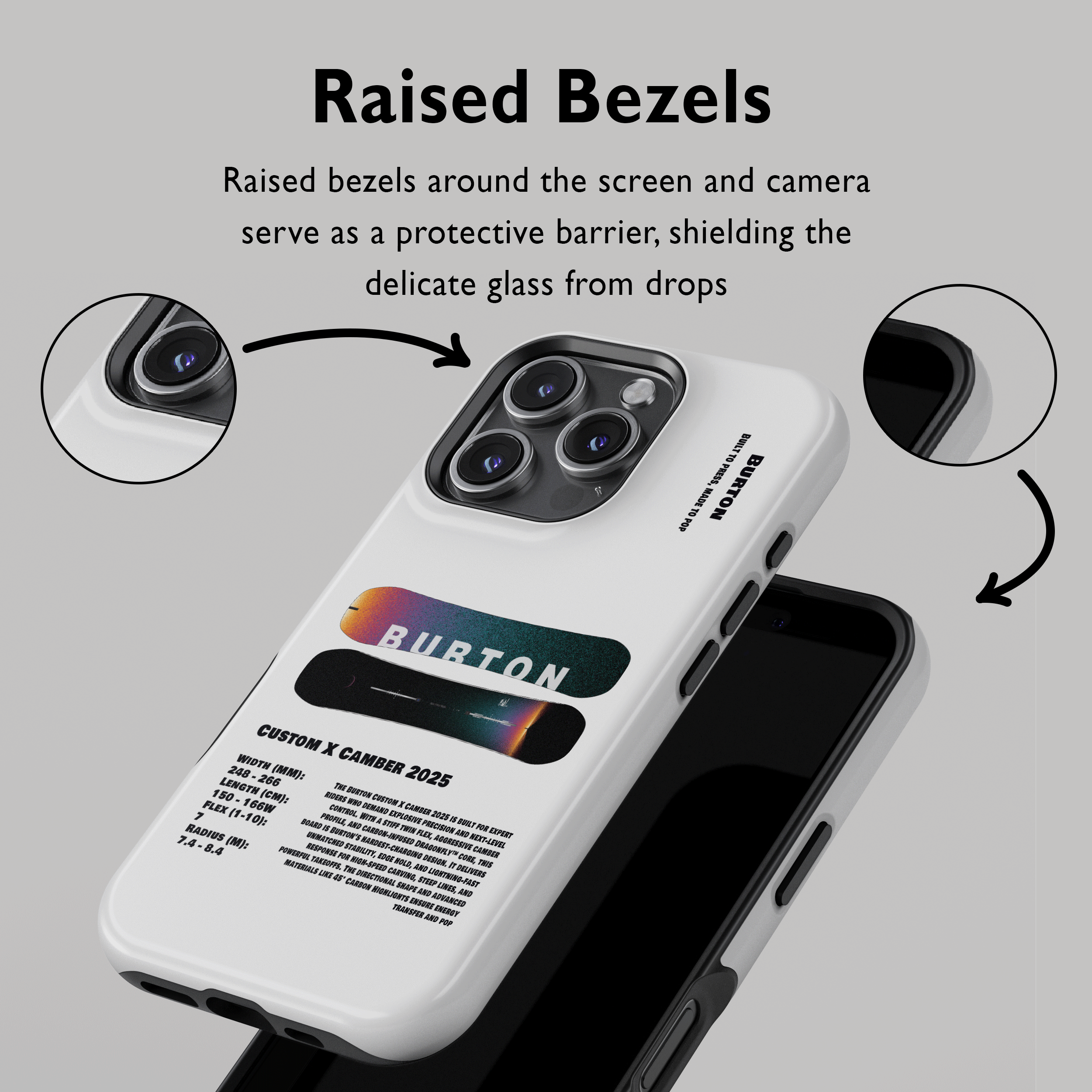 Étui de téléphone pour snowboard Burton Process Camber 2026