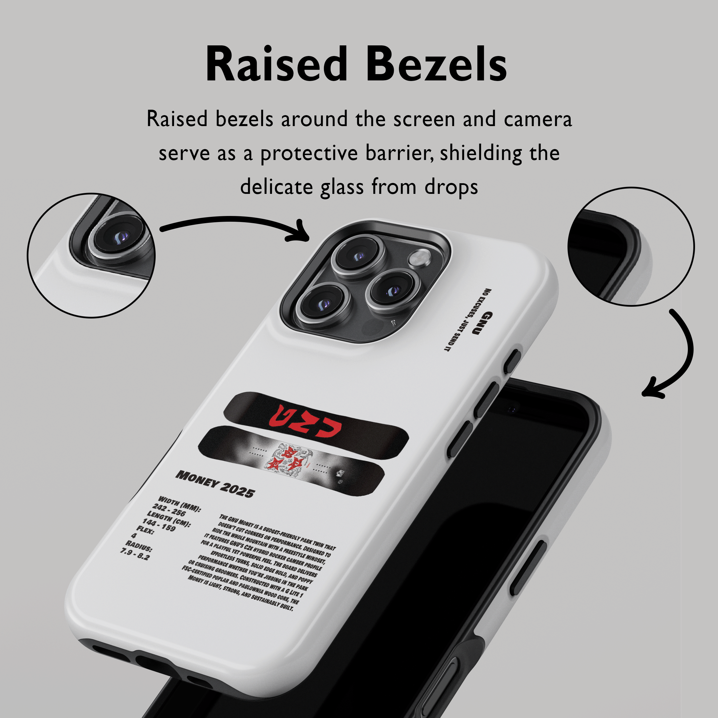 GNU Money Snowboard Phone Case
