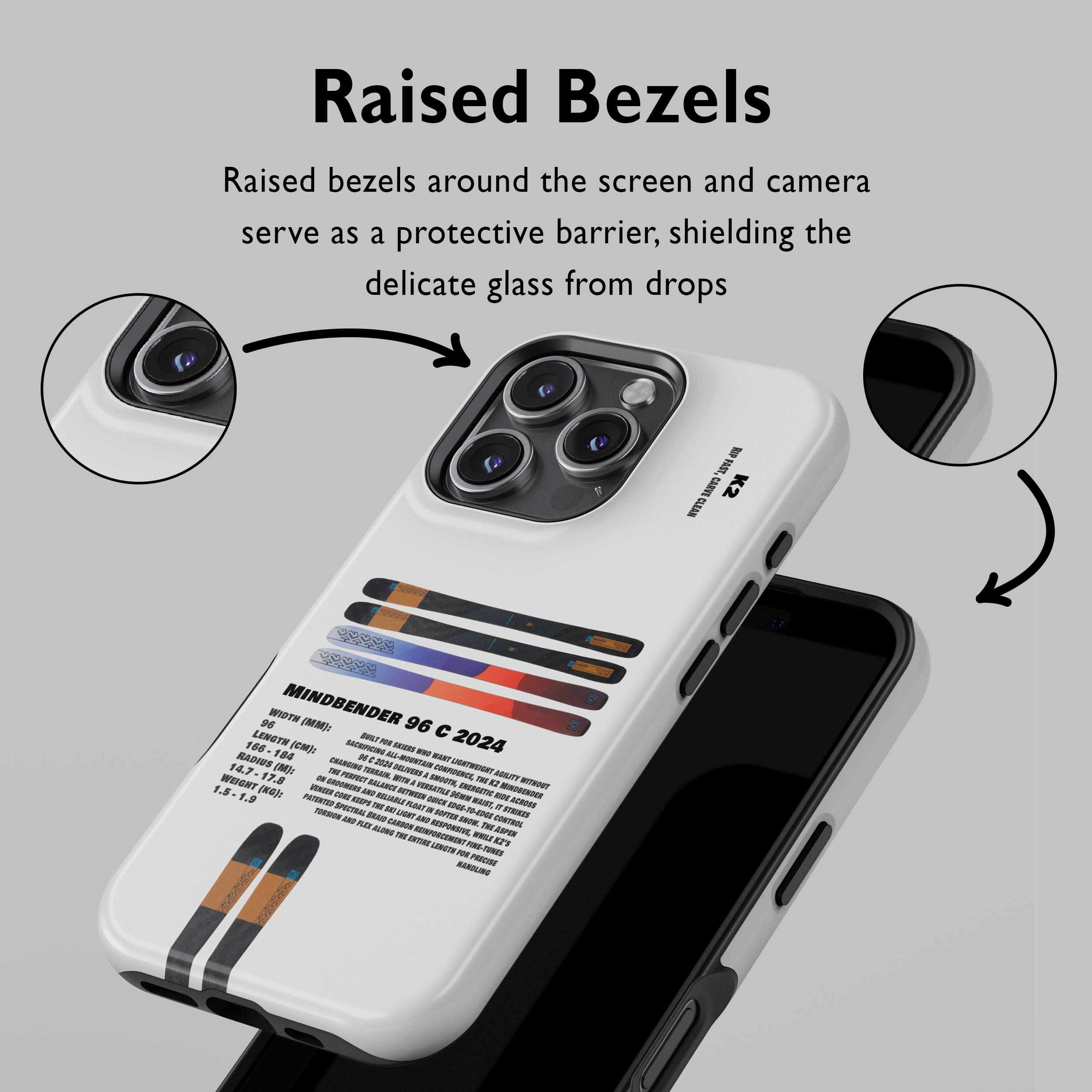 K2 Mindbender 96 C 2024 Ski Phone Case
