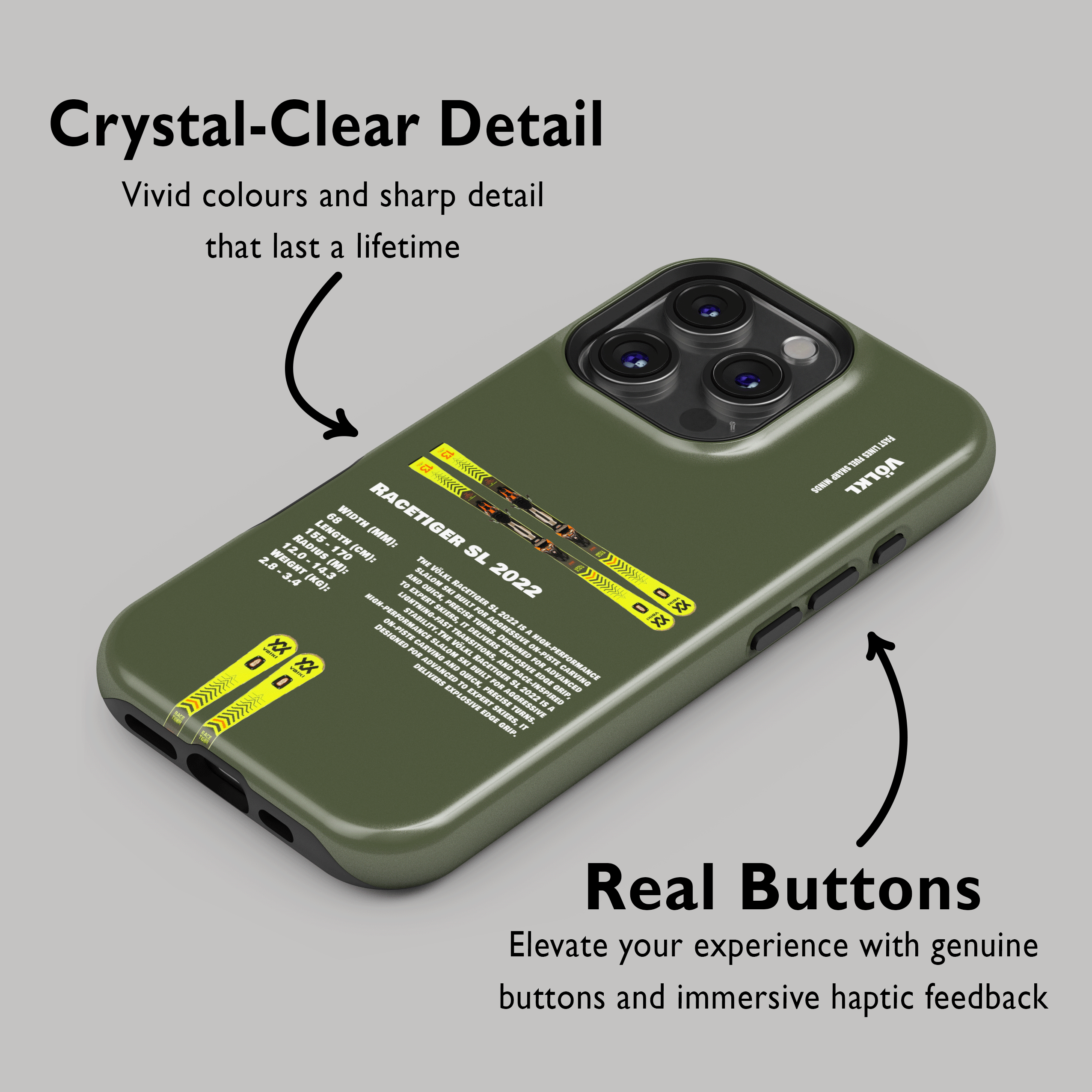 Volkl Racetiger SL 2022 Ski Phone Case