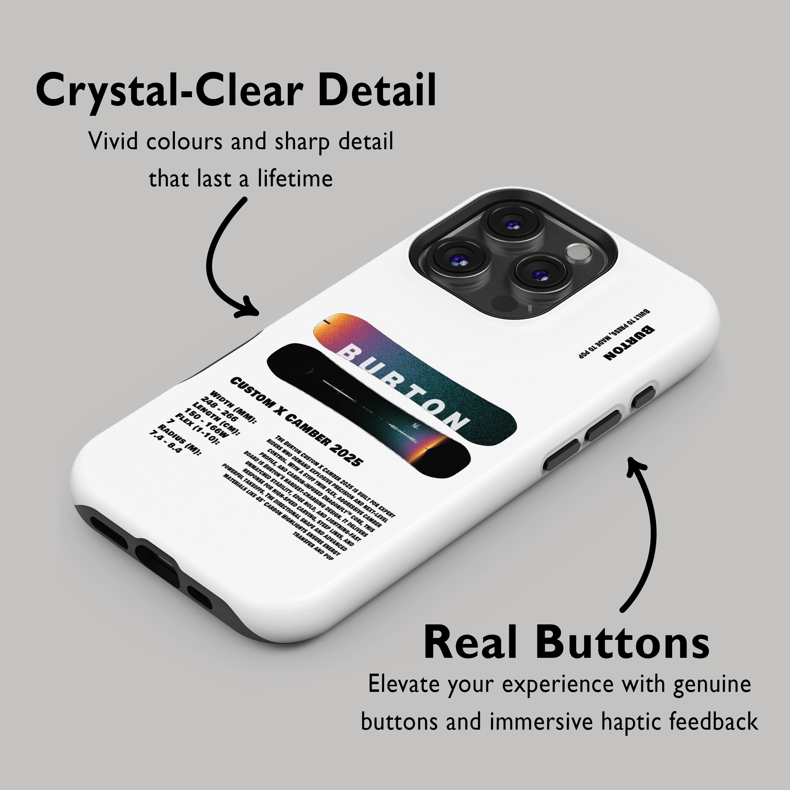 Étui de téléphone pour snowboard Burton Process Camber 2026
