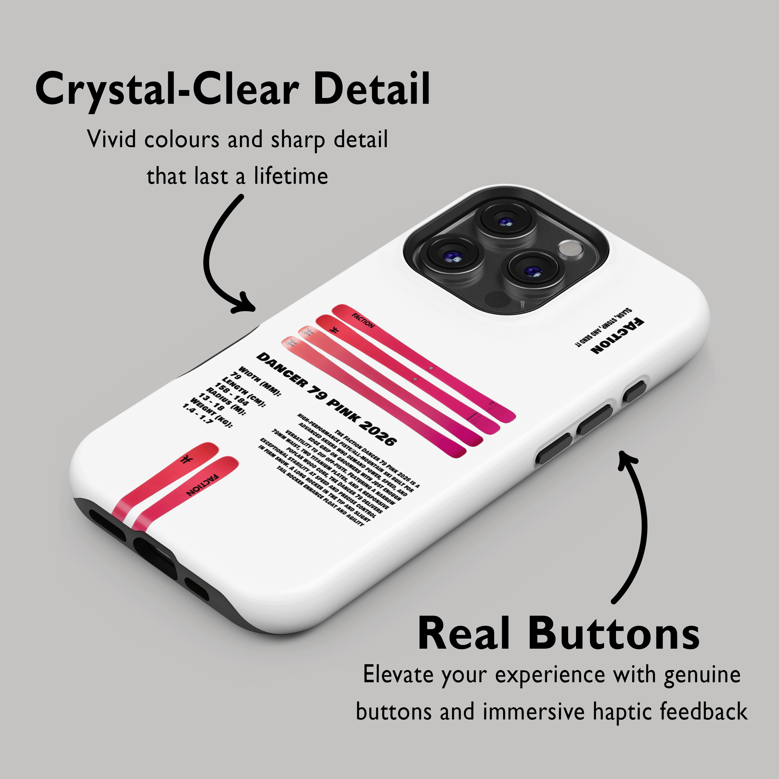 Faction Dancer 79 Pink 2026 Ski Phone Case