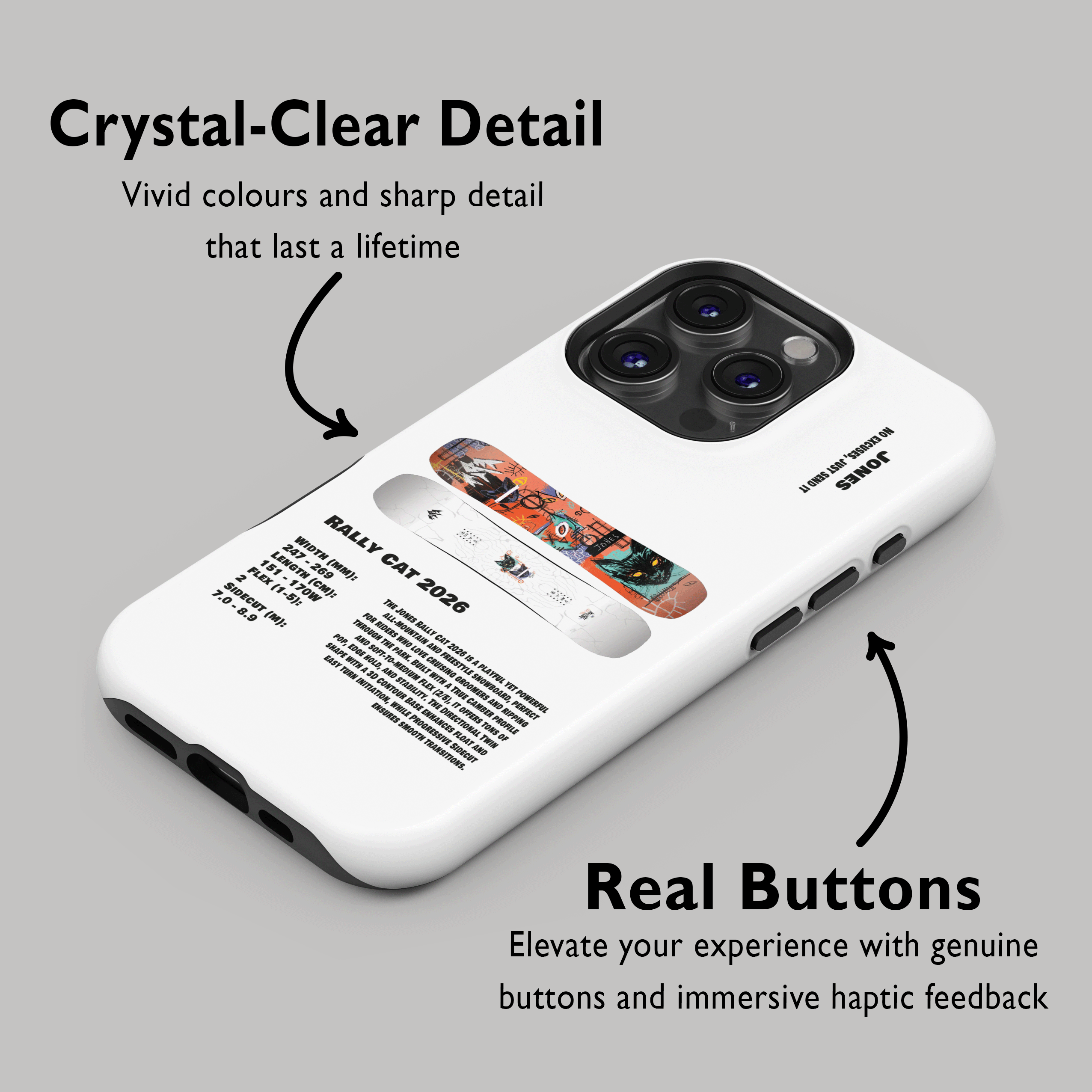 Jones Rally Cat 2026 Snowboard Phone Case