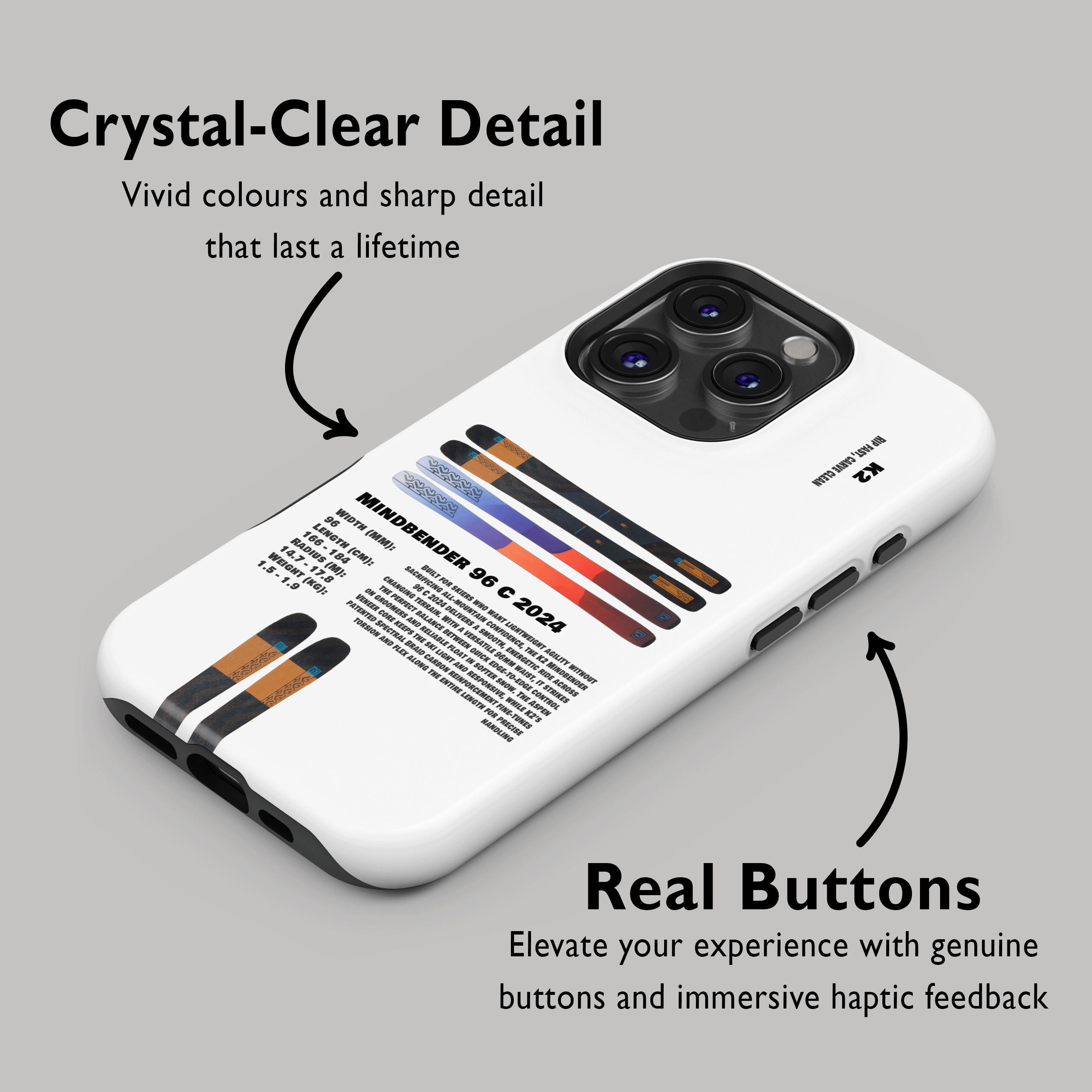 K2 Mindbender 96 C 2024 Ski Phone Case