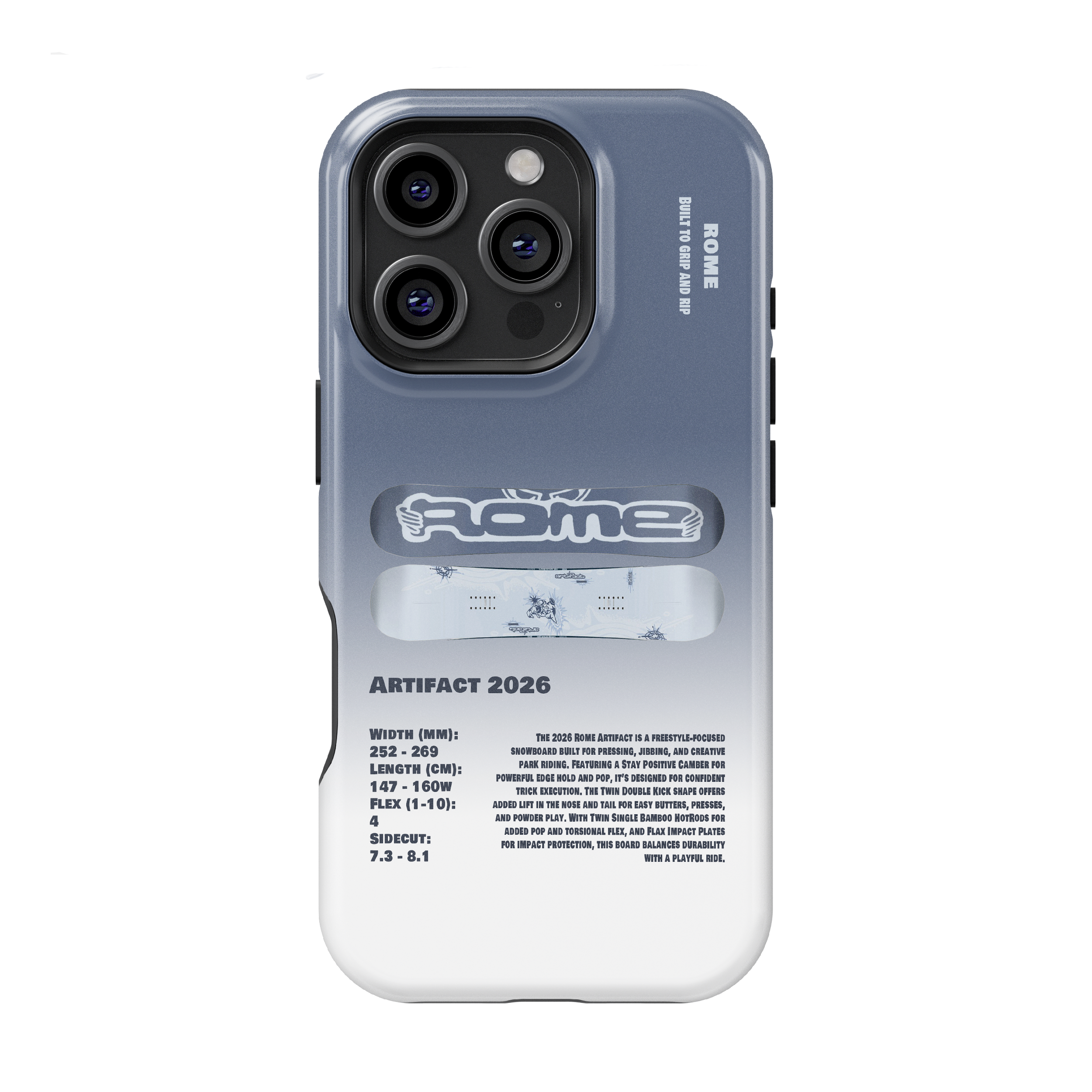 Étui de téléphone Rome Blur Snowboard