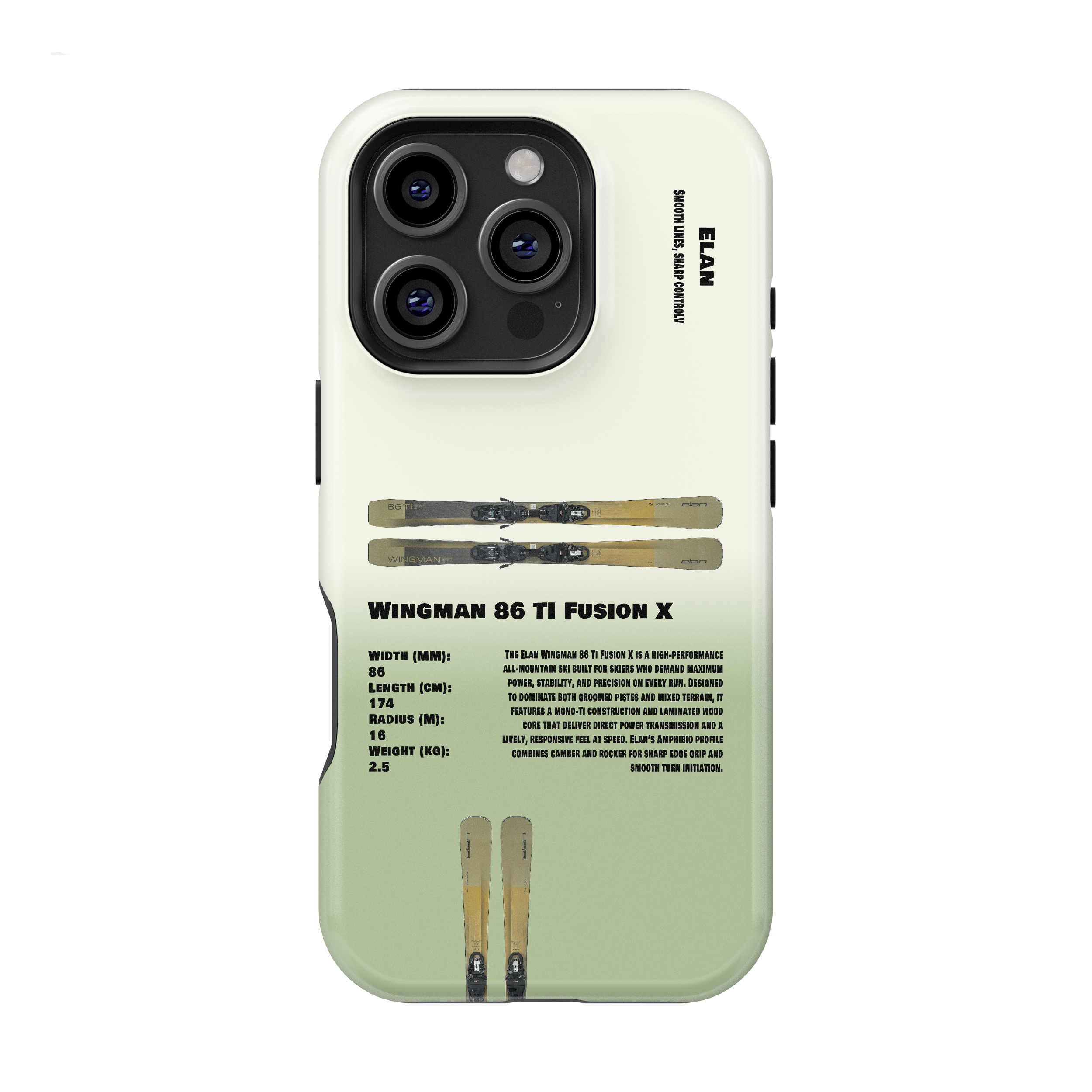 Elan Wingman 86 TI Fusion X Ski Phone Case